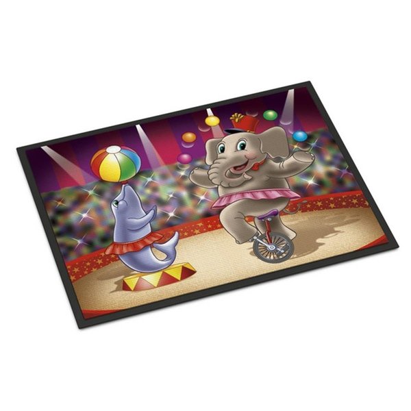 Micasa Circus Elephand & Dolphin Indoor or Outdoor Mat18 x 27 in. MI256688